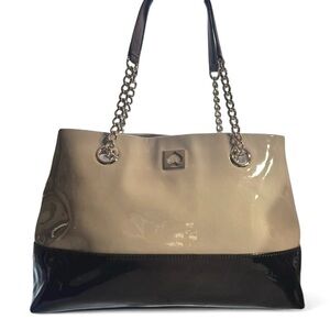 Kate Spade Kingsbury Park patent leather tote bag, EUC
